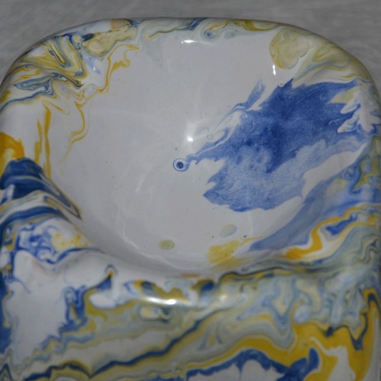 YODECO Cendrier anti fumée Cube marbré jaune et bleu et blanc Bon marché ???? YODECO Cendrier Anti Fumée Cube Marbré Jaune Et Bleu Et Blanc ⭐ -Paris Prix Sales unnamed file 2905