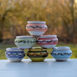 Budget ❤️ YODECO Lot 6 Cendriers Anti Fumée Tatoué Bicolores - Mini Modèle ????