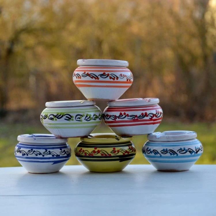 Budget ❤️ YODECO Lot 6 Cendriers Anti Fumée Tatoué Bicolores - Mini Modèle 🔥 1 Budget ❤️ YODECO Lot 6 Cendriers Anti Fumée Tatoué Bicolores - Mini Modèle 🔥