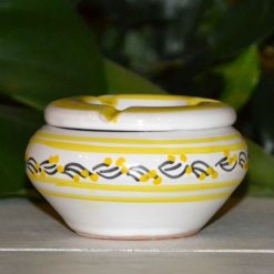 Meilleure vente ???? YODECO Cendrier Anti Fumée Tatoué Jaune Et Blanc - Mini Modèle ????