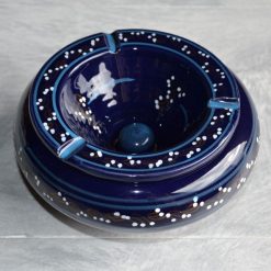 Promo ???? YODECO Cendrier Marocain Tatoué Bleu Nuit - Très Grand Modèle ????