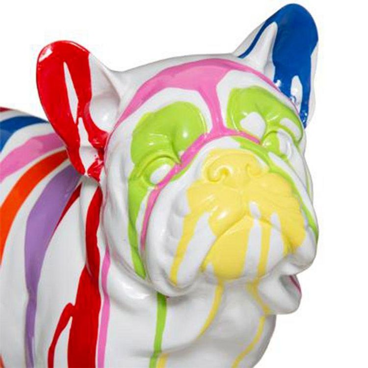 Offres ???? Statuette Déco Chien Peint 34cm Blanc ✨ 2 Offres ???? Statuette Déco Chien Peint 34cm Blanc ✨ – Image 2