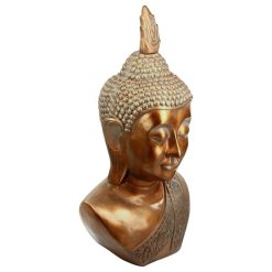 Tout neuf ???? ATMOSPHERA Statue TĂŞte De Bouddha - H. 113 Cm - Cuivre ????