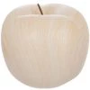 Remise 😉 Pomme En Céramique Effet Bois 22cm Beige 🎁