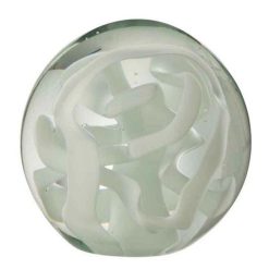 Budget ???? Paris Prix Presse Papier En Verre Guirlande 12cm Blanc ????