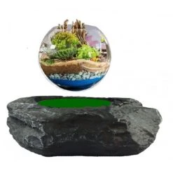 Meilleure affaire 😉 Magnetic Land Mini-Jardin En Lévitation Sur Base Rocher Avec Leds BABYLONIA 🥰