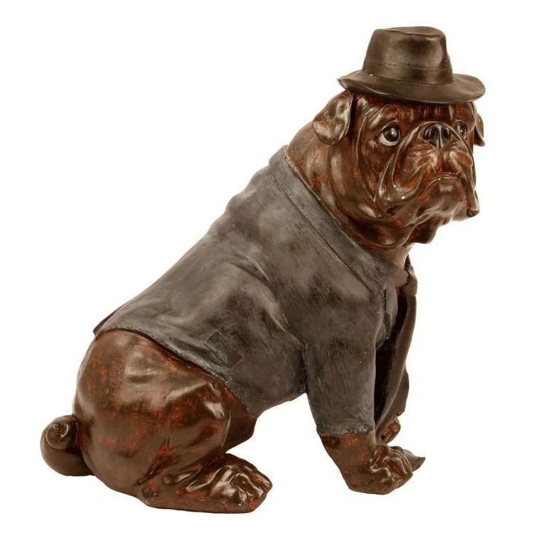 Sortie 🔥 Statue Chien Assis Bulldog 44cm Cuivre ⌛ 2 Sortie 🔥 Statue Chien Assis Bulldog 44cm Cuivre ⌛ – Image 2