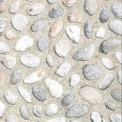 Meilleure vente 🎁 Paris Prix Rouleau Adhésif Fantaisie Galets 45x200cm Gris 🎉