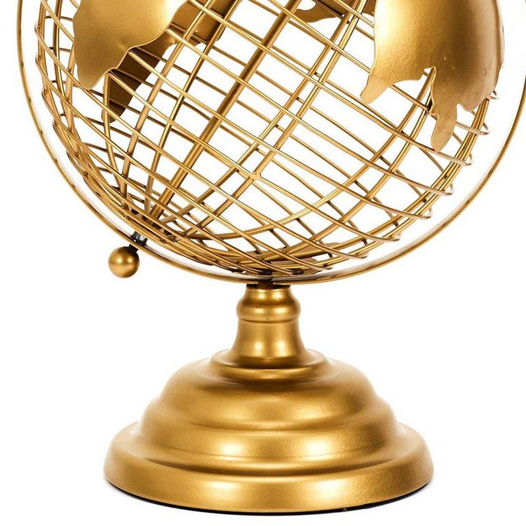 Acheter ???? The Home Deco Factory Globe Terrestre Métal Doré ???? 2 Acheter ???? The Home Deco Factory Globe Terrestre Métal Doré ???? – Image 2