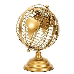 Acheter 😍 The Home Deco Factory Globe Terrestre Métal Doré 😀 -Paris Prix Sales unnamed file 3077