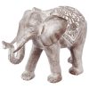 Meilleure vente ⭐ ATMOSPHERA Statue Eléphant En Résine - H. 30 Cm - Gris Effet Blanchi ????