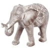 Meilleure vente ⭐ ATMOSPHERA Statue Eléphant En Résine - H. 30 Cm - Gris Effet Blanchi 😉
