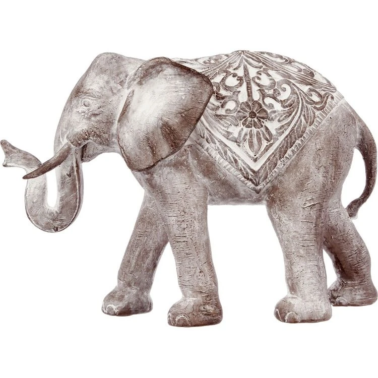Meilleure vente ⭐ ATMOSPHERA Statue Eléphant En Résine - H. 30 Cm - Gris Effet Blanchi 😉 2 Meilleure vente ⭐ ATMOSPHERA Statue Eléphant En Résine - H. 30 Cm - Gris Effet Blanchi 😉 – Image 2