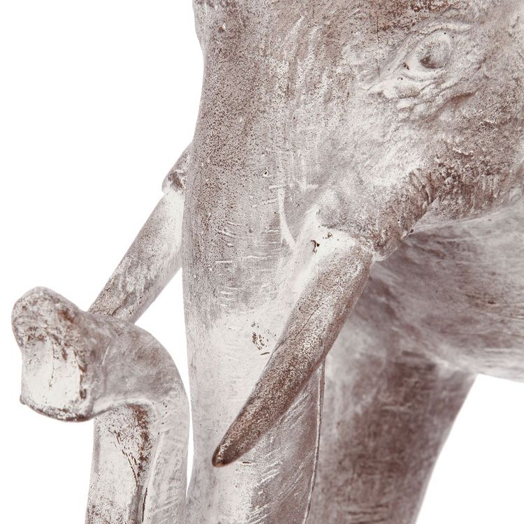 Meilleure vente ⭐ ATMOSPHERA Statue Eléphant En Résine - H. 30 Cm - Gris Effet Blanchi ???? 3 Meilleure vente ⭐ ATMOSPHERA Statue Eléphant En Résine - H. 30 Cm - Gris Effet Blanchi ???? – Image 3