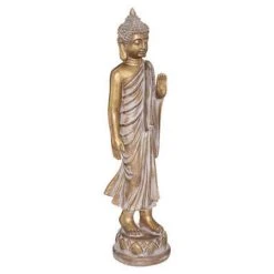 Offres 🥰 Statuette Déco Bouddha Debout 82cm Or 🧨