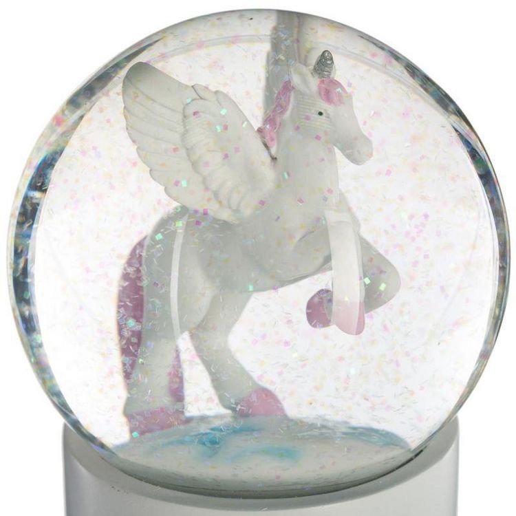 Top 10 ???? Boule à Neige En Verre Licorne 13cm Blanc ???? 2 Top 10 ???? Boule à Neige En Verre Licorne 13cm Blanc ???? – Image 2