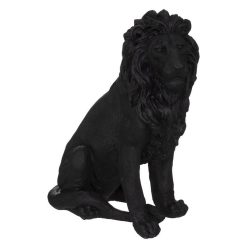 De gros ✨ Lion En Résine Pour Extérieur - Gris Anthracite ????