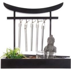Alternative view of Meilleur prix ???? Jardin Zen Grelots 16cm Noir ⭐