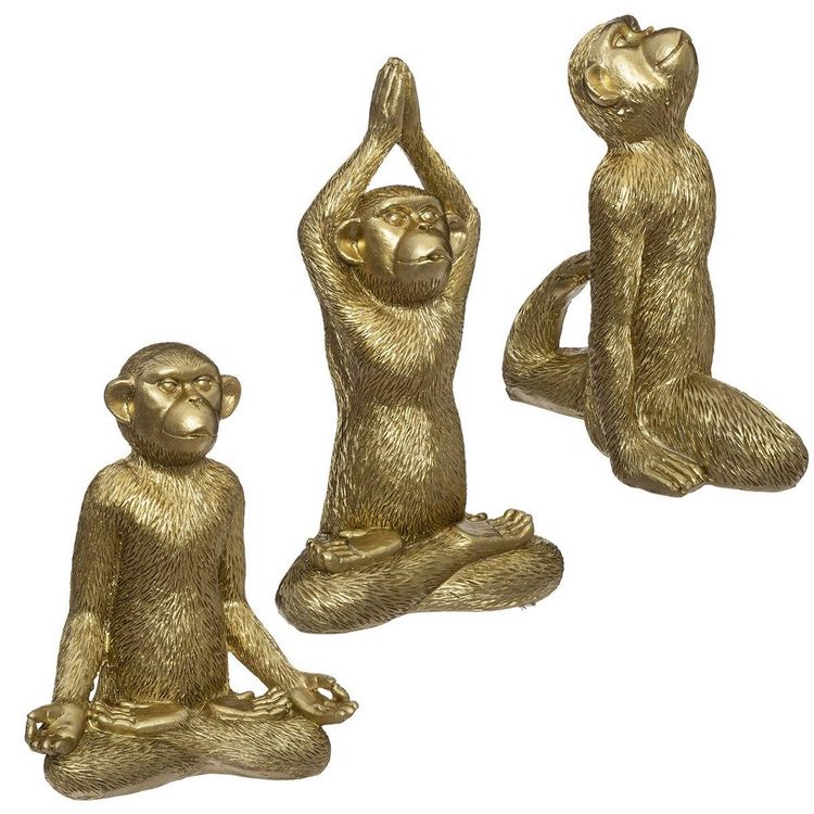 ATMOSPHERA Objet résine singe yoga doré 17 cm X3 Promo ???? ATMOSPHERA Objet Résine Singe Yoga Doré 17 Cm X3 ???? -Paris Prix Sales unnamed file 3114