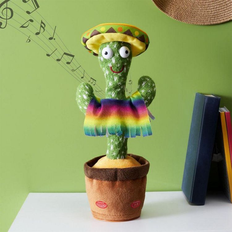 Le moins cher ⌛ Paris Prix Peluche Déco Cactus Musical Dansant 31cm Vert ???? 2 Le moins cher ⌛ Paris Prix Peluche Déco Cactus Musical Dansant 31cm Vert ???? – Image 2