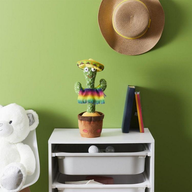 Le moins cher ⌛ Paris Prix Peluche Déco Cactus Musical Dansant 31cm Vert ???? 3 Le moins cher ⌛ Paris Prix Peluche Déco Cactus Musical Dansant 31cm Vert ???? – Image 3