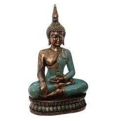 De gros 😍 Statue En Résine Bouddha Assis 72 Cm Multicolore 💯