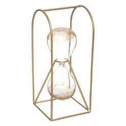 Budget ???? Statuette Déco Sablier Suite 23cm Or ????