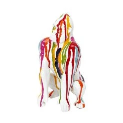 Acheter ✔️ Paris Prix Statuette Déco Gorille Rainbow 24cm Multicolore 😀