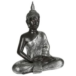 Offres ???? Statue Déco Bouddha 62cm Naturel & Argent ❤️