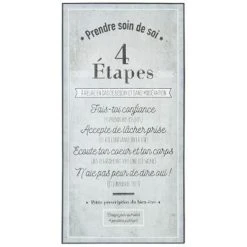 Grosses soldes 👍 Sticker Relief Soin De Soi 32x60cm Gris 🤩