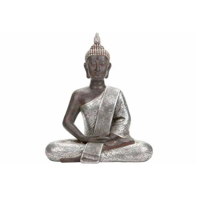 Offres 🔔 Statue Déco Bouddha 62cm Naturel & Argent ❤️ 3 Offres 🔔 Statue Déco Bouddha 62cm Naturel & Argent ❤️ – Image 3