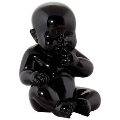 Tout neuf 🌟 Paris Prix Statue Déco Bébé 17cm Noir ✔️