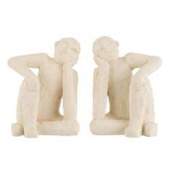 Les meilleures critiques de ???? Paris Prix Lot De 2 Serre-Livres Assis Ciment 25cm Blanc ????