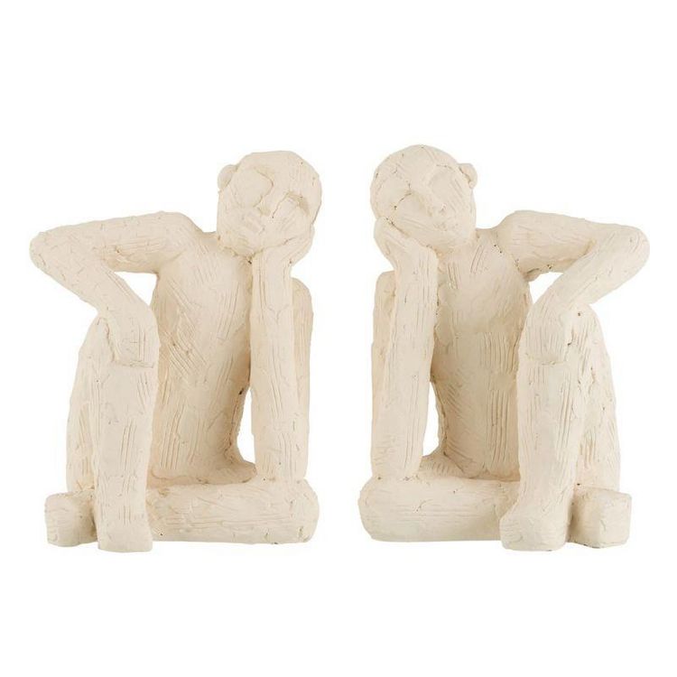 Paris Prix Lot de 2 Serre-Livres Assis Ciment 25cm Blanc Les meilleures critiques de ???? Paris Prix Lot De 2 Serre-Livres Assis Ciment 25cm Blanc ???? -Paris Prix Sales unnamed file 3184