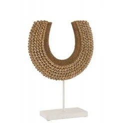 Le moins cher ⌛ Paris Prix Décoration Sur Pied Objet 46cm Blanc & Naturel 🔥