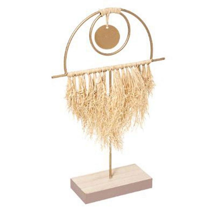 Le moins cher ???? Statuette Déco Objet Raphia Oasis 30cm Or ✔️ 1 Le moins cher ???? Statuette Déco Objet Raphia Oasis 30cm Or ✔️