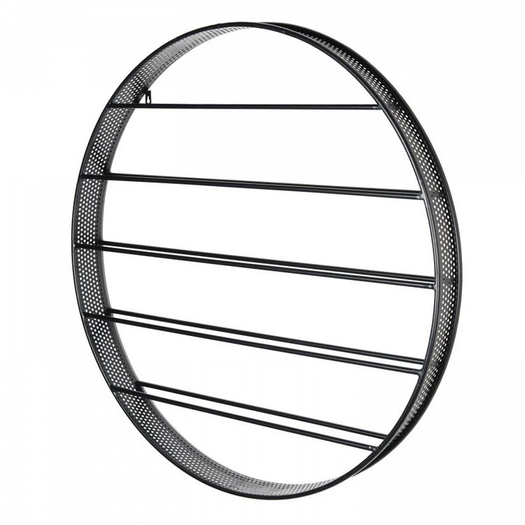 Sortie 🤩 MACABANE HABY - Étagère Ronde Range-bouteilles 90x90cm 5 Niveaux 9 Bouteilles Métal Noir 🌟 2 Sortie 🤩 MACABANE HABY - Étagère Ronde Range-bouteilles 90x90cm 5 Niveaux 9 Bouteilles Métal Noir 🌟 – Image 2