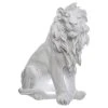 Acheter 😉 ATMOSPHERA Sculpture Lion En Résine H31 Blanc 🛒