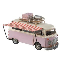 Sortie ✨ Paris Prix Statuette Déco En Métal Combi 28cm Rose ✔️