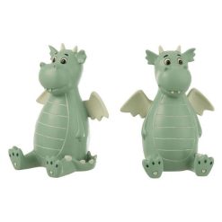 Bon marché ⌛ Paris Prix Lot De 2 Serre-Livres Enfant Dragon 16cm Vert ????