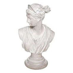 Meilleur prix ✨ Statuette Déco Buste Diane 30cm Blanc 🌟