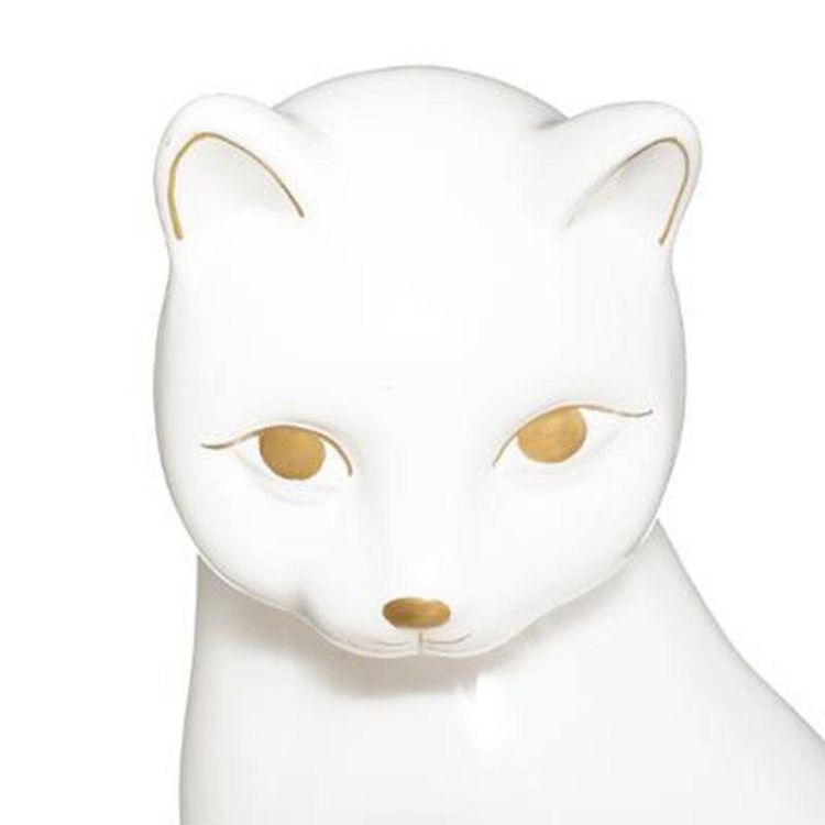 Coupon ???? Statuette Déco En Céramique Chat 26cm Blanc ???? 2 Coupon ???? Statuette Déco En Céramique Chat 26cm Blanc ???? – Image 2