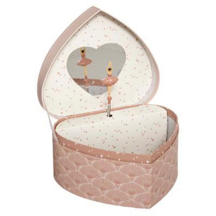 Remise ❤️ Boîte à Musique Cœur Ballerine 16cm Rose ???? 2 Remise ❤️ Boîte à Musique Cœur Ballerine 16cm Rose ???? – Image 2