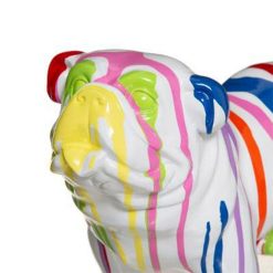Alternative view of Grosses soldes ???? Statuette Déco Chien Peint 25cm Blanc ????