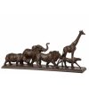 Vente flash ???? Paris Prix Statue Déco 5 Animaux 71cm Marron ????