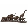 Vente flash 🧨 Paris Prix Statue Déco 5 Animaux 71cm Marron 🔔