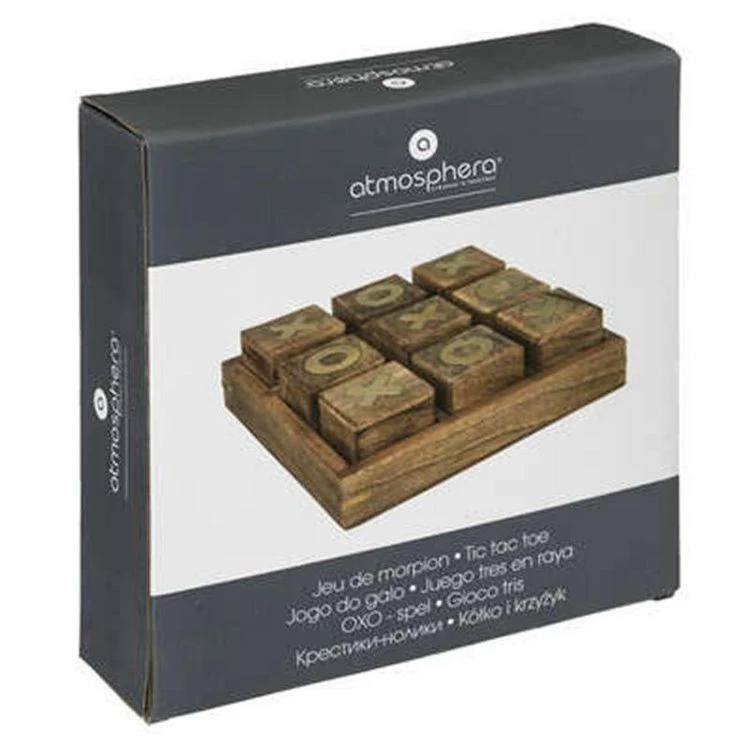 Meilleur prix 💯 Jeu Morpion Déco Bois D'Acacia 23cm Marron 🤩 2 Meilleur prix 💯 Jeu Morpion Déco Bois D'Acacia 23cm Marron 🤩 – Image 2