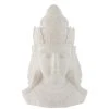 Budget ⭐ Paris Prix Statue Déco Bouddha Yeux Fermés 84cm Blanc ❤️