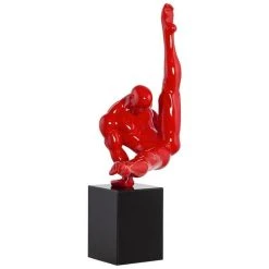 Le moins cher 👍 Paris Prix Statue Déco Acrobate 69cm Rouge 🎉