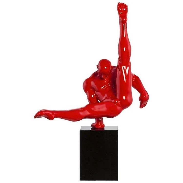 Le moins cher 👍 Paris Prix Statue Déco Acrobate 69cm Rouge 🎉 2 Le moins cher 👍 Paris Prix Statue Déco Acrobate 69cm Rouge 🎉 – Image 2